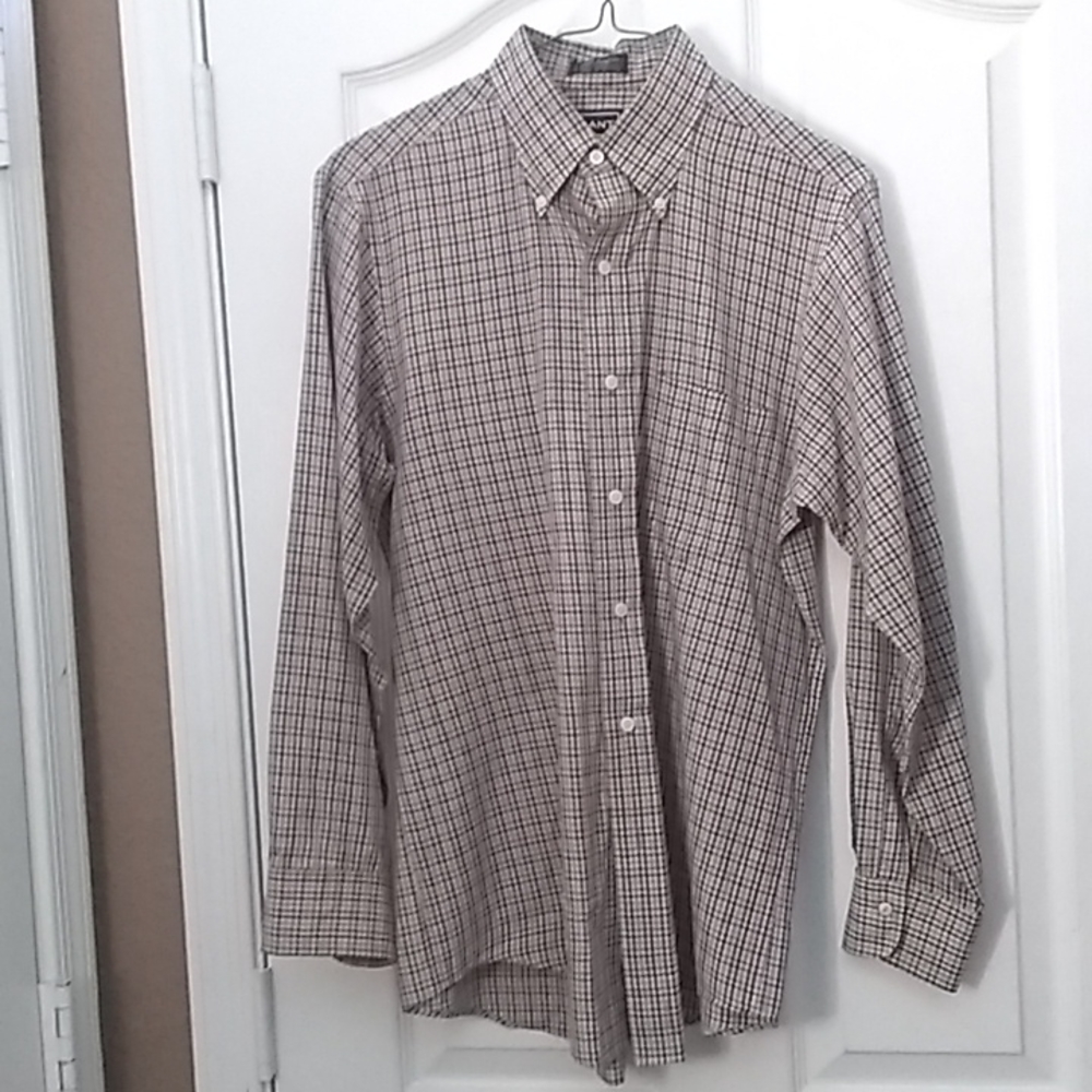 FINAL MARKDOWN Men's Gant Gingham LS Dress Shirt (15, 32)